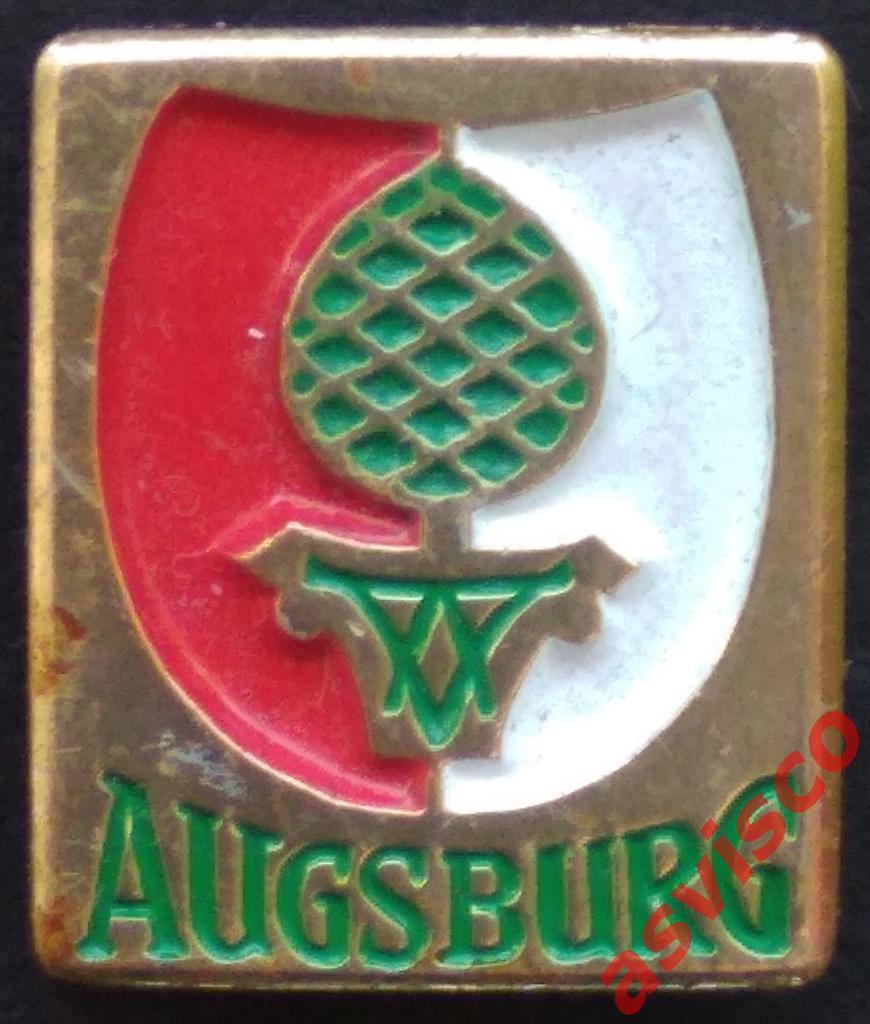 Значок Герб города Аугсбург из Южной Баварии / Германия.
