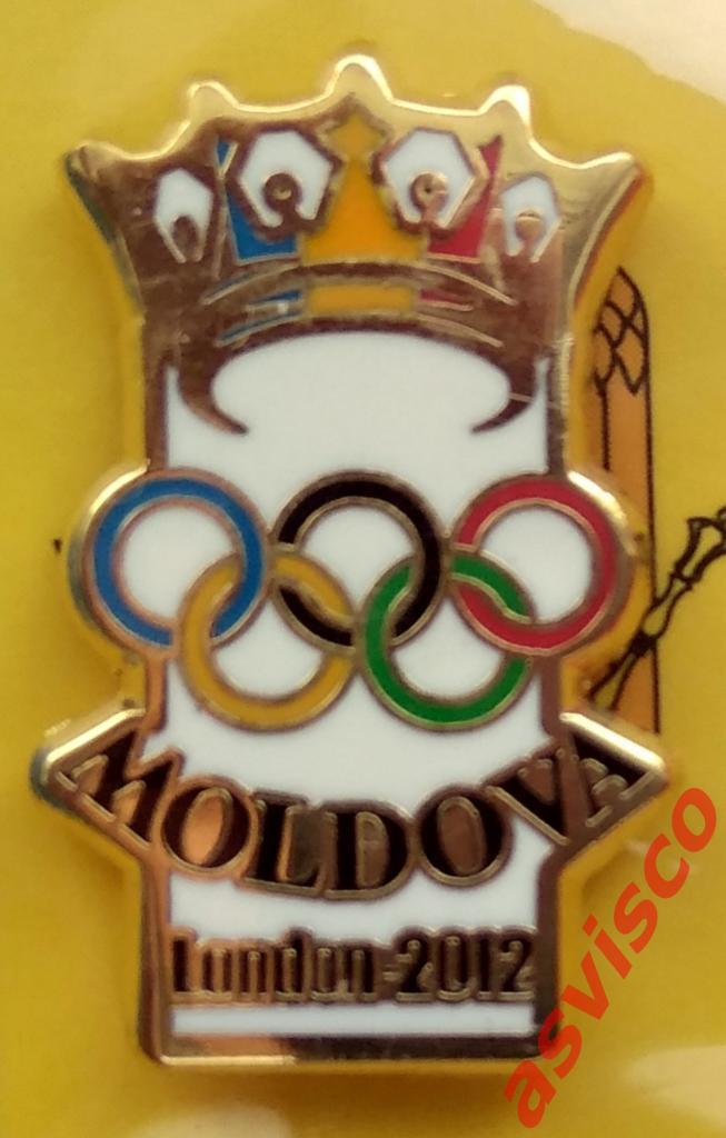 Значок НОК Республики Молдова на Олимпийских Играх в Лондоне, 2012 год. 3