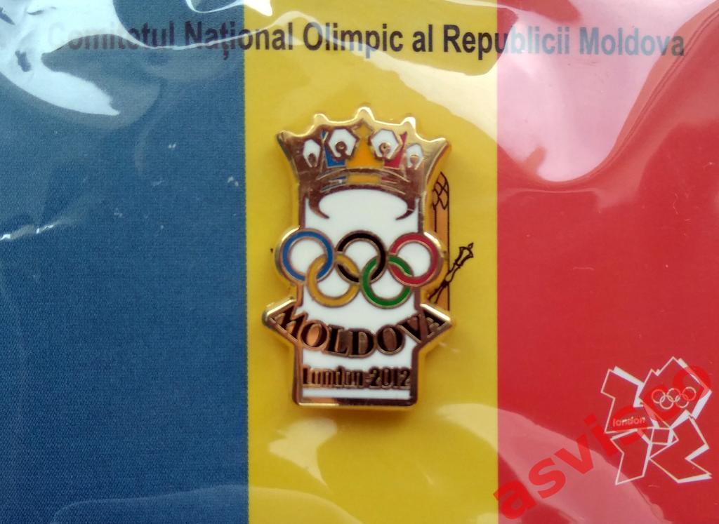 Значок НОК Республики Молдова на Олимпийских Играх в Лондоне, 2012 год. 4