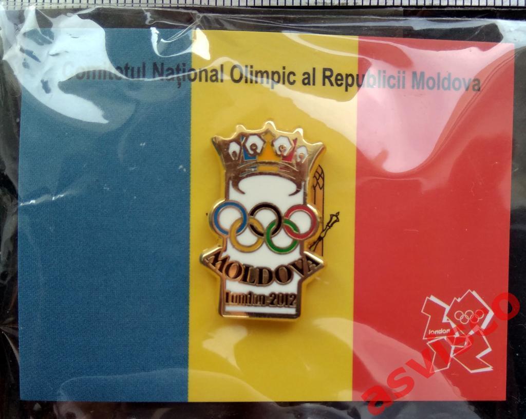 Значок НОК Республики Молдова на Олимпийских Играх в Лондоне, 2012 год. 5