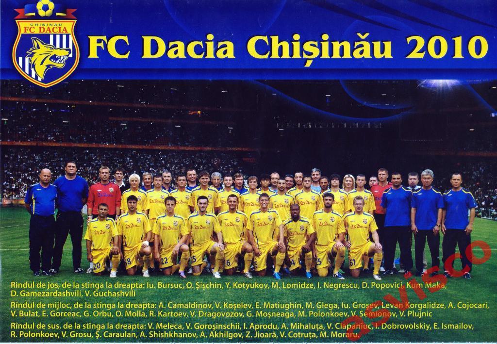 Постер ФК Дачиа (Кишинев, Молдова)
