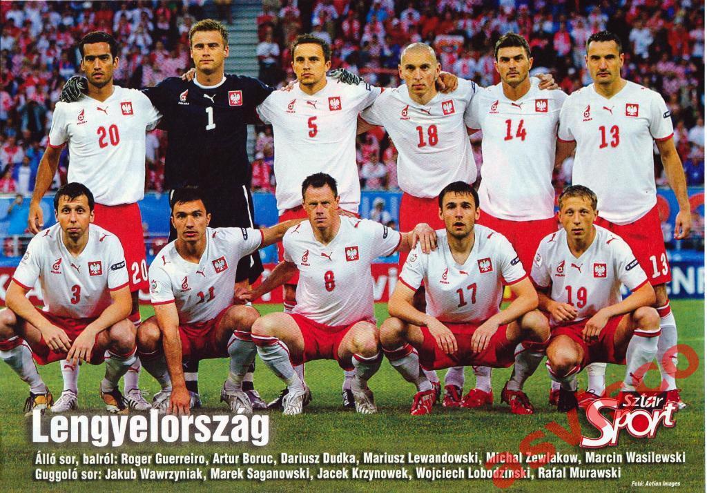 Постер Сборная Польши - Участник Чемпионата Европы 2008 года.