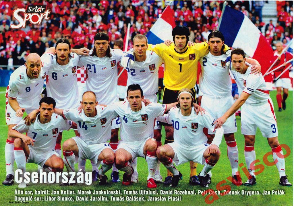 Постер Сборные Румынии и Чехии - Участники Чемпионата Европы 2008 года. 1