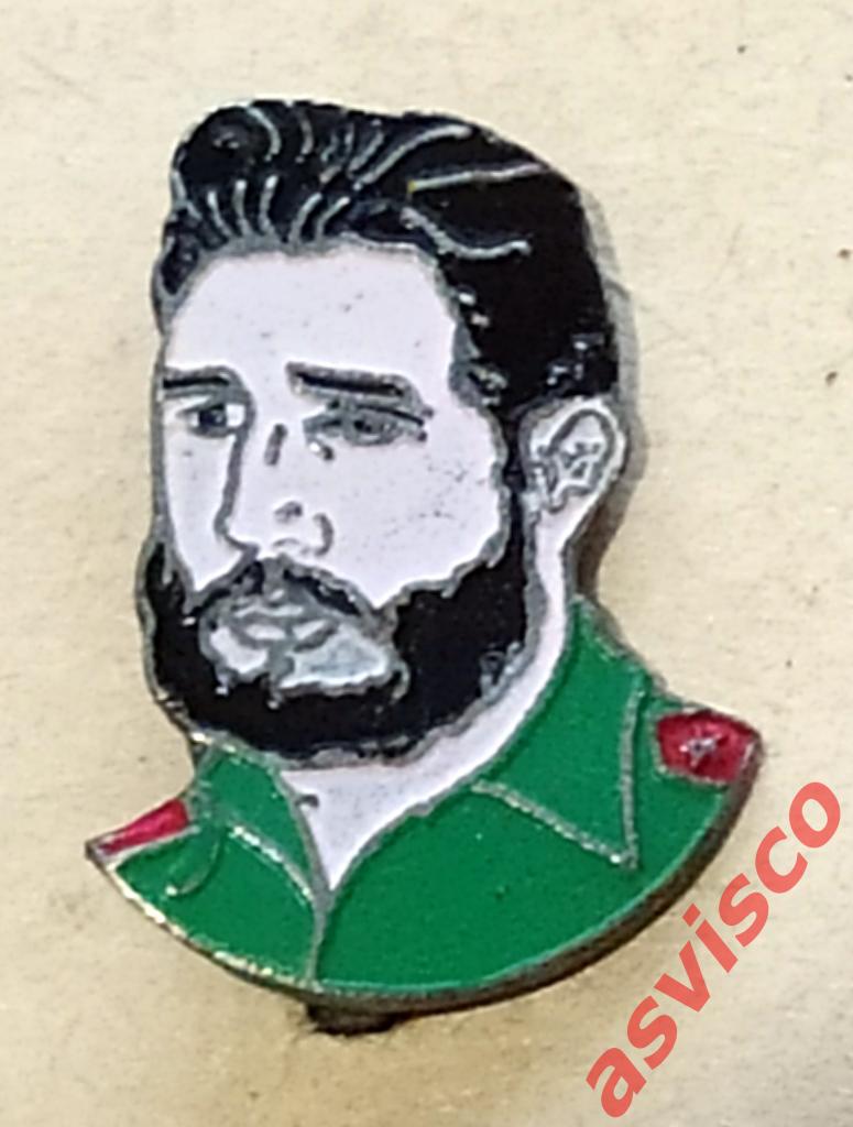 Значок Фидель КАСТРО - Лидер Кубинской Революции 1959 года. 2