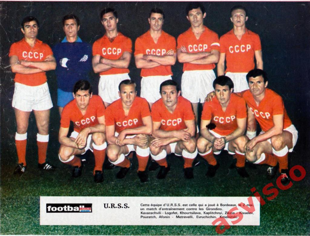 Футбол 70-х - Национальная сборная СССР - участник ЧМ-70 в Мексике.