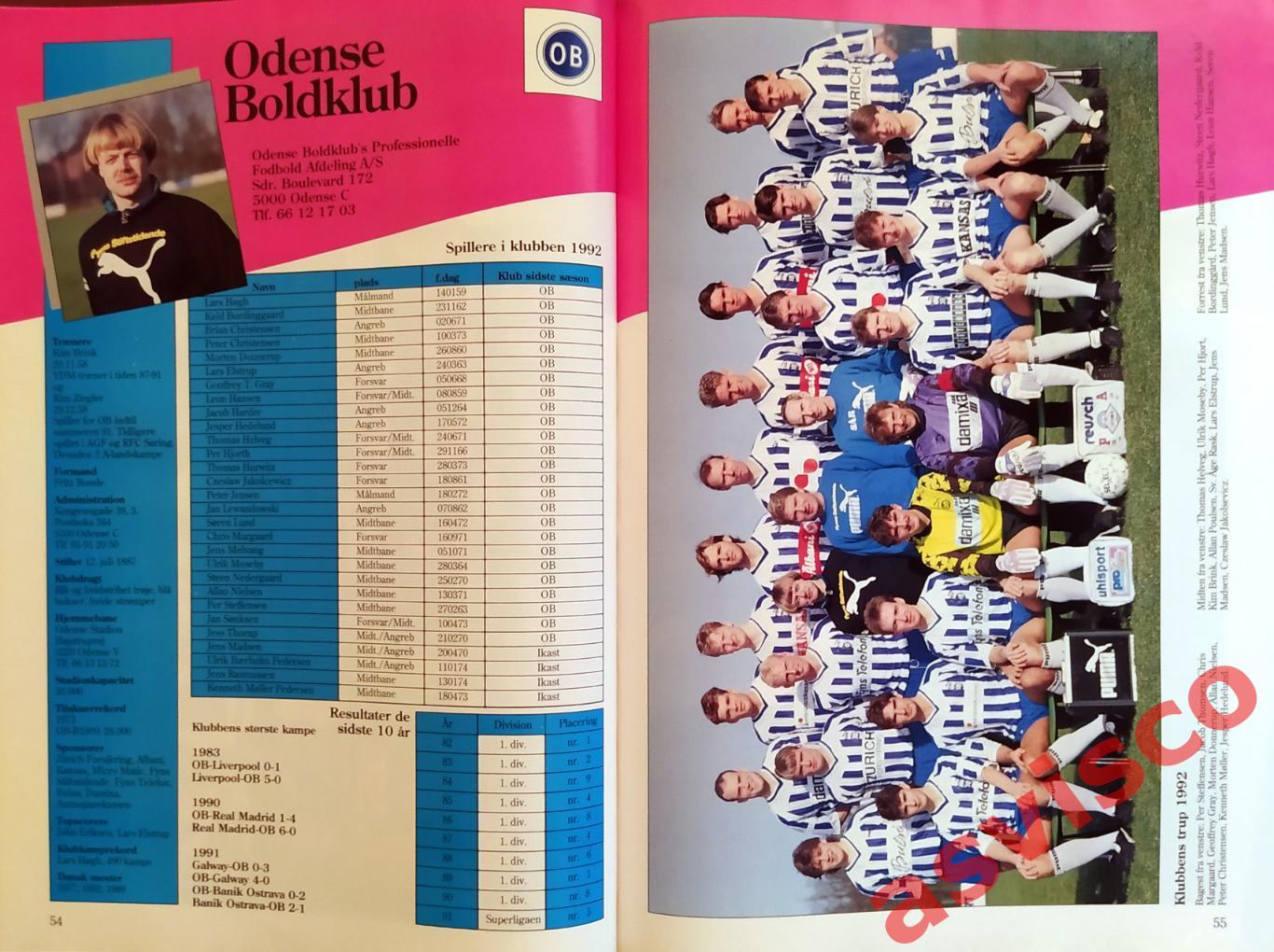 Чемпионат Дании по футболу. Сезон 1992 года. Представление команд. 7