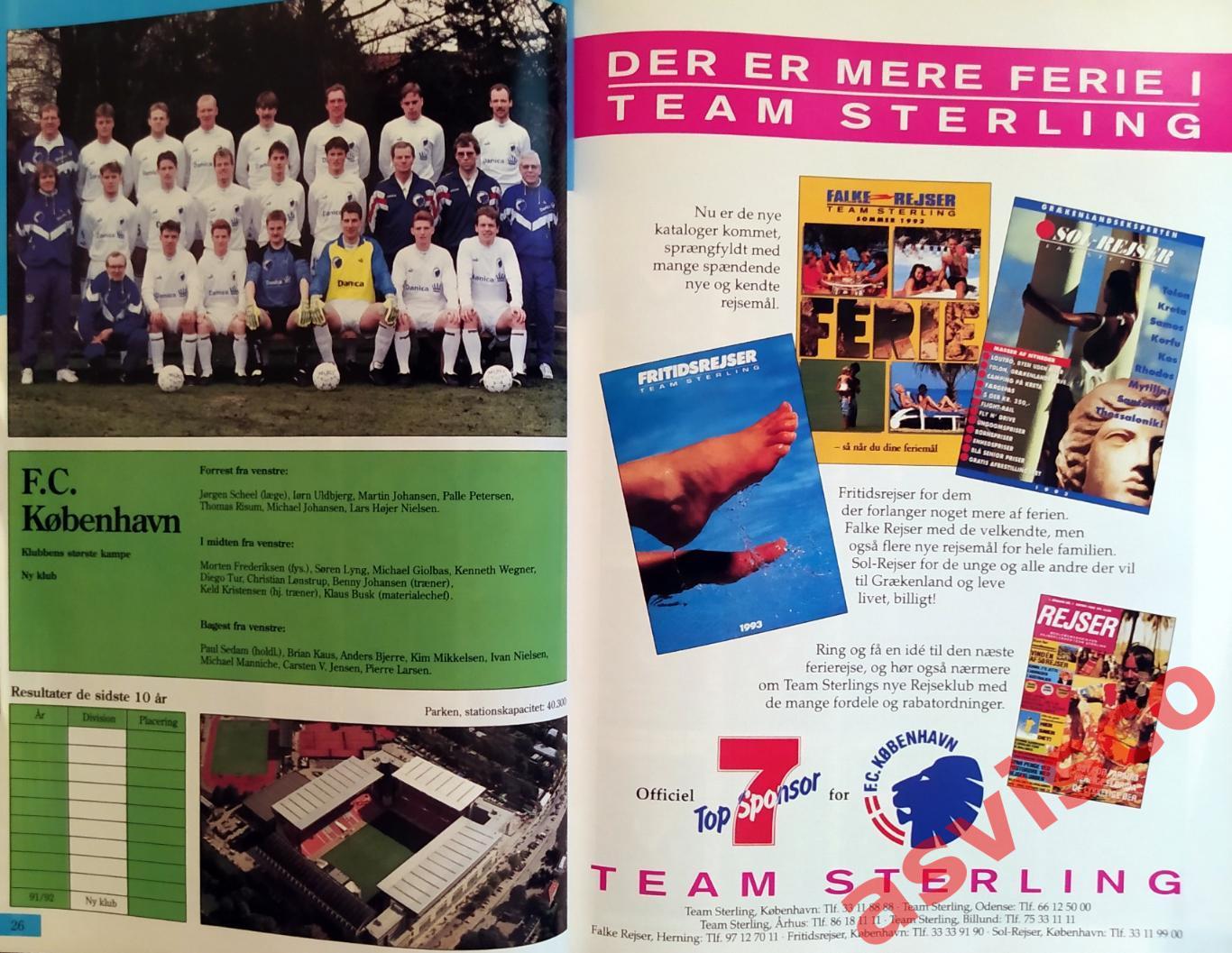 Чемпионат Дании по футболу. Сезон 1993 года. Представление команд. 5
