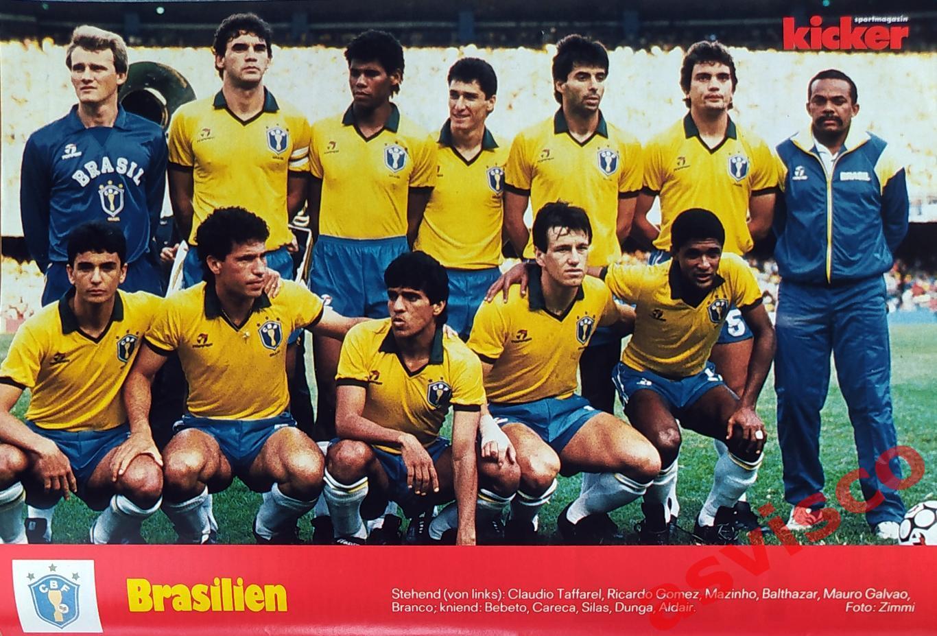 Чемпионат Мира по футболу в Италии 1990 года. Группа С. Представление команд. 1