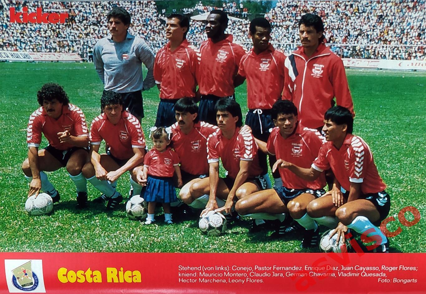 Чемпионат Мира по футболу в Италии 1990 года. Группа С. Представление команд. 3