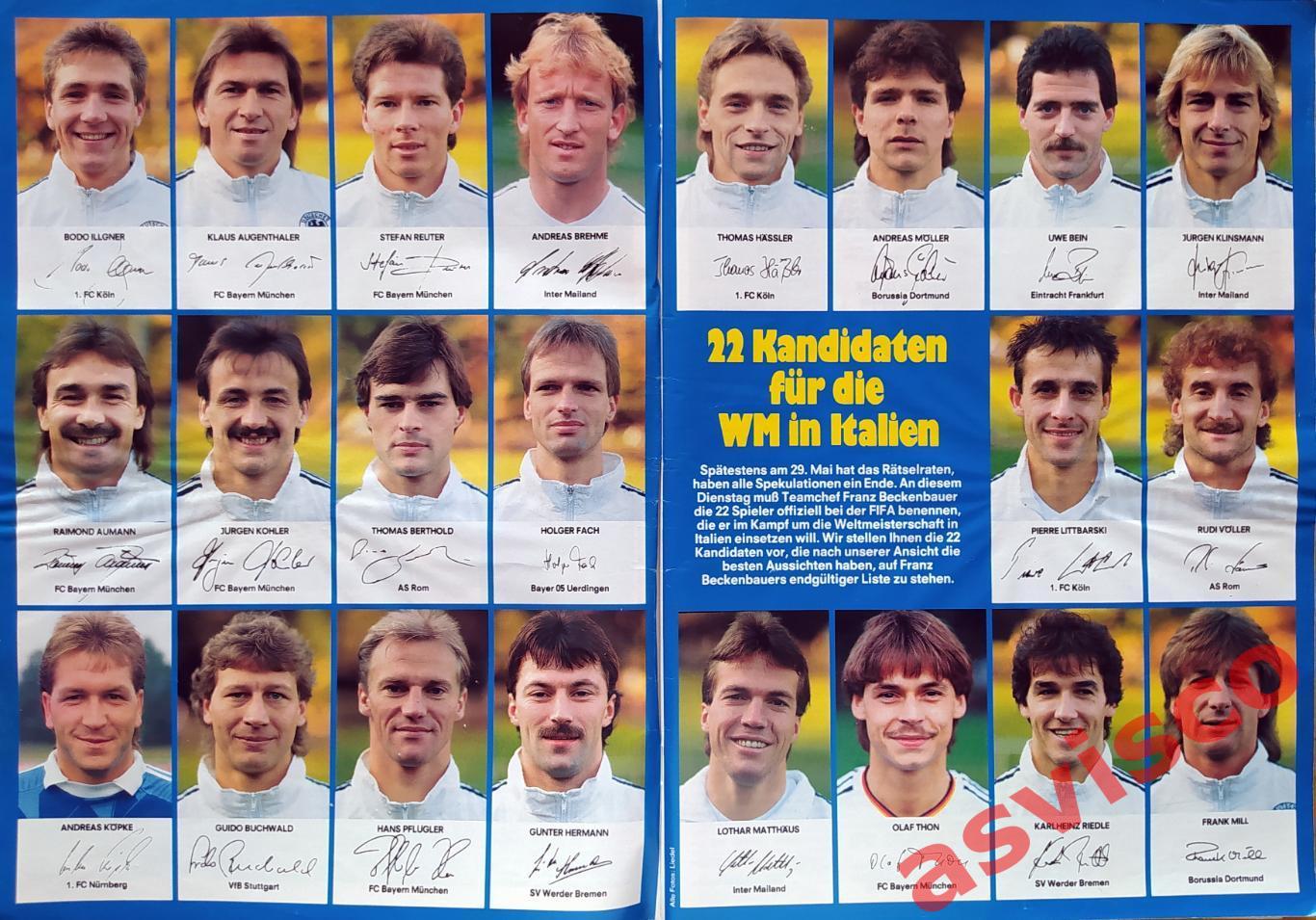 Чемпионат Мира по футболу в Италии 1990 года. Группа D. Представление команд. 2