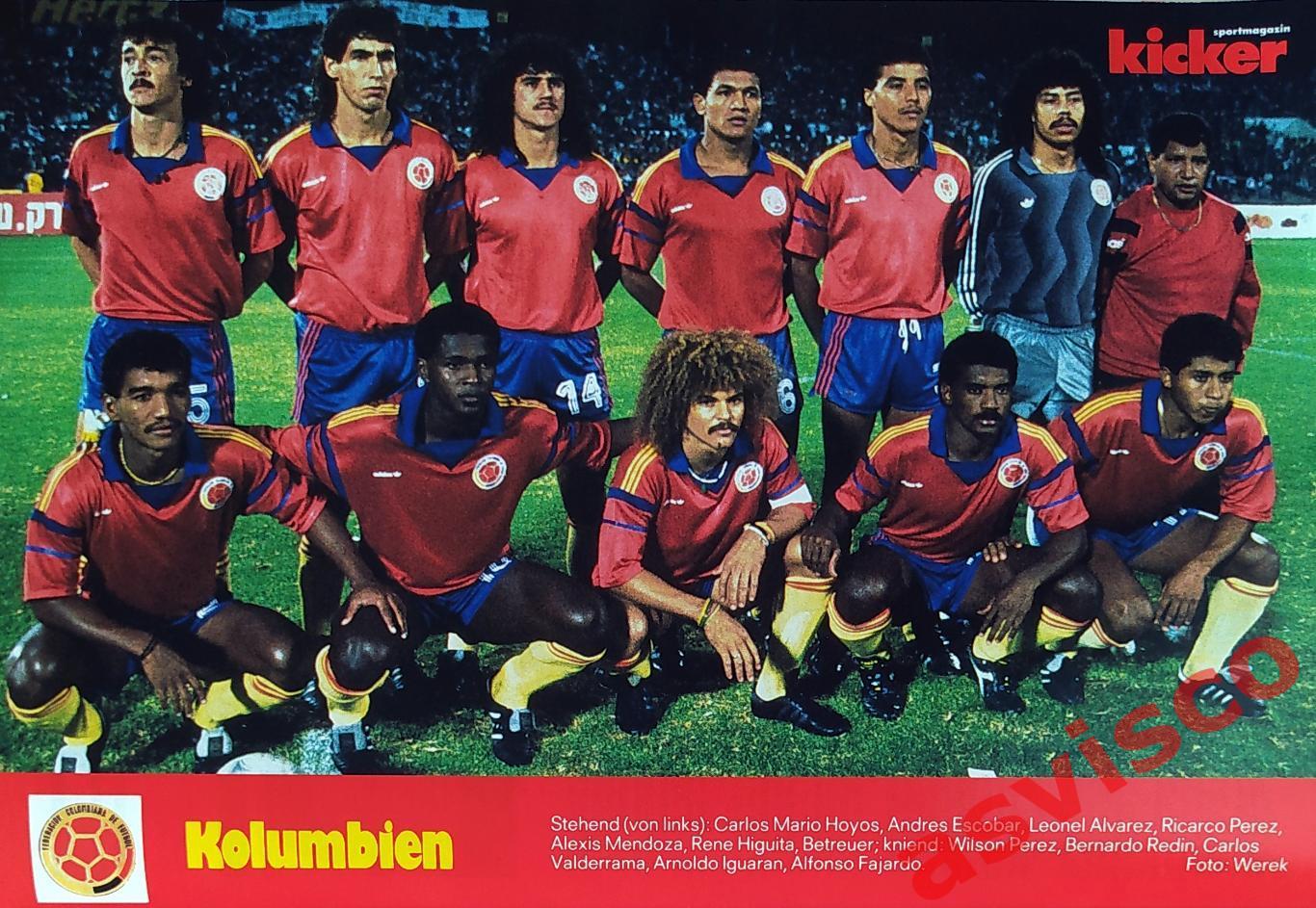 Чемпионат Мира по футболу в Италии 1990 года. Группа D. Представление команд. 5