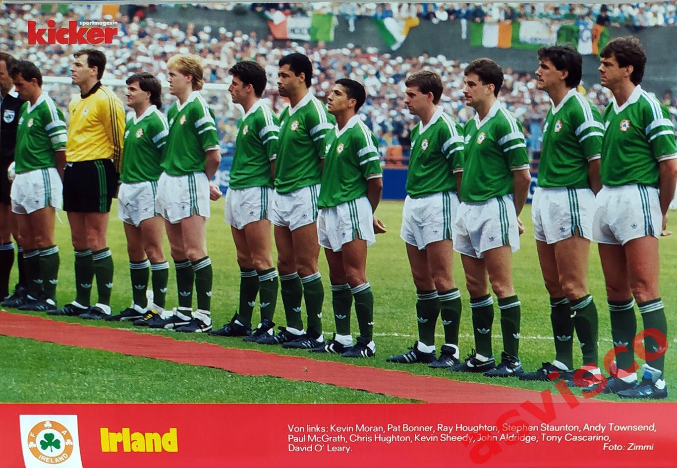 Чемпионат Мира по футболу в Италии 1990 года. Группа F. Представление команд. 2