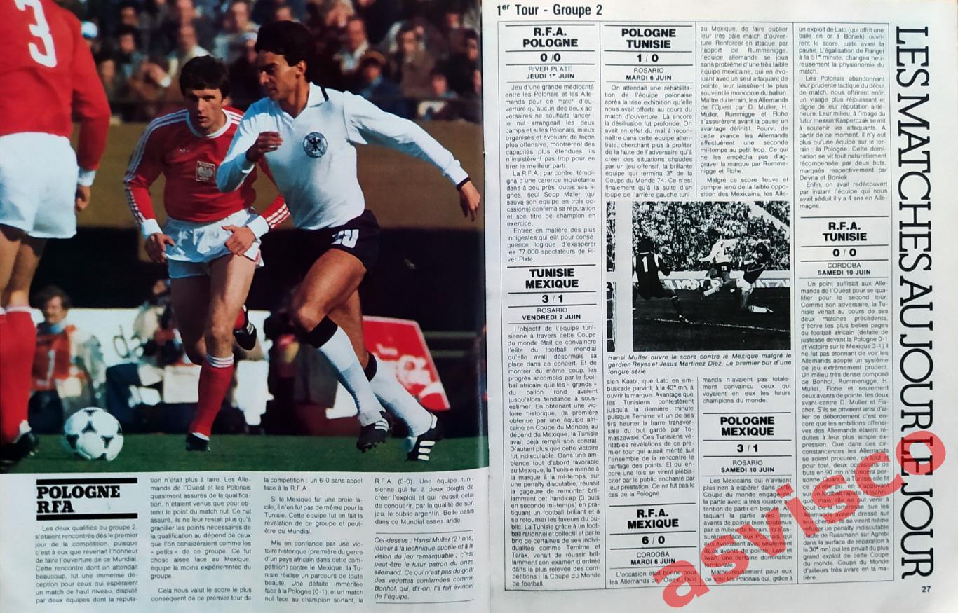 Чемпионат Мира по футболу в Аргентине. Итоги, Июнь 1978 года. 6
