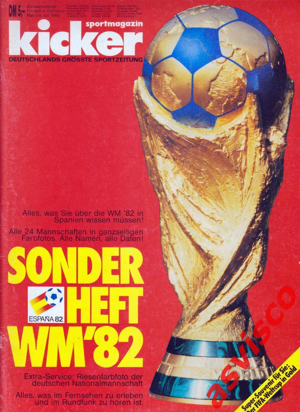 Чемпионат Мира по футболу в Испании 1982 года. Представление команд.