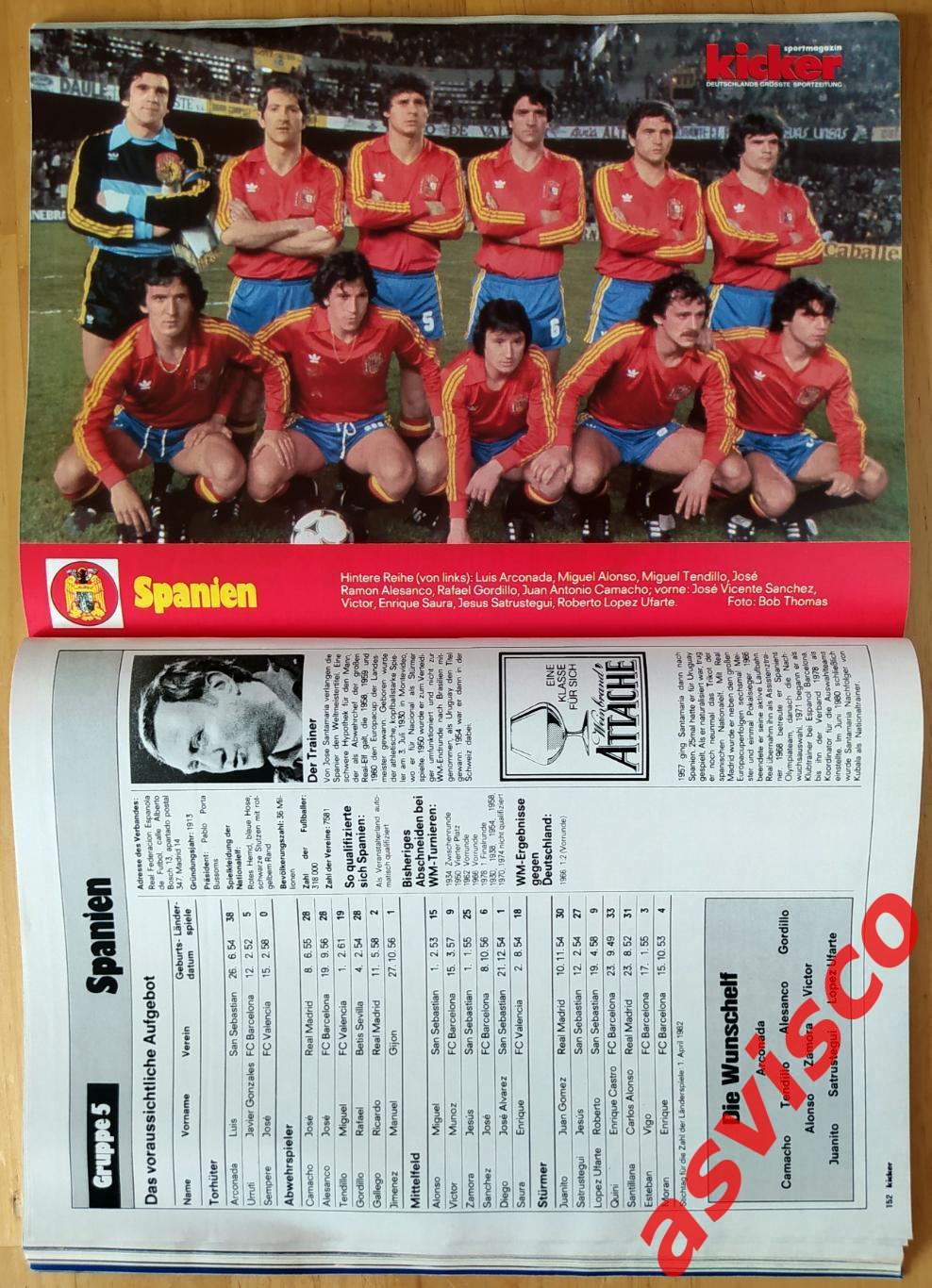 Чемпионат Мира по футболу в Испании 1982 года. Представление команд. 2