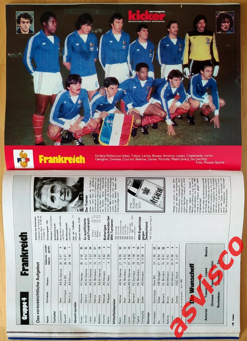 Чемпионат Мира по футболу в Испании 1982 года. Представление команд. 5