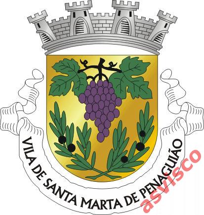 Значок Герб Муниципалитета Санта-Марта-де-Пенагиан из Португалии. 6