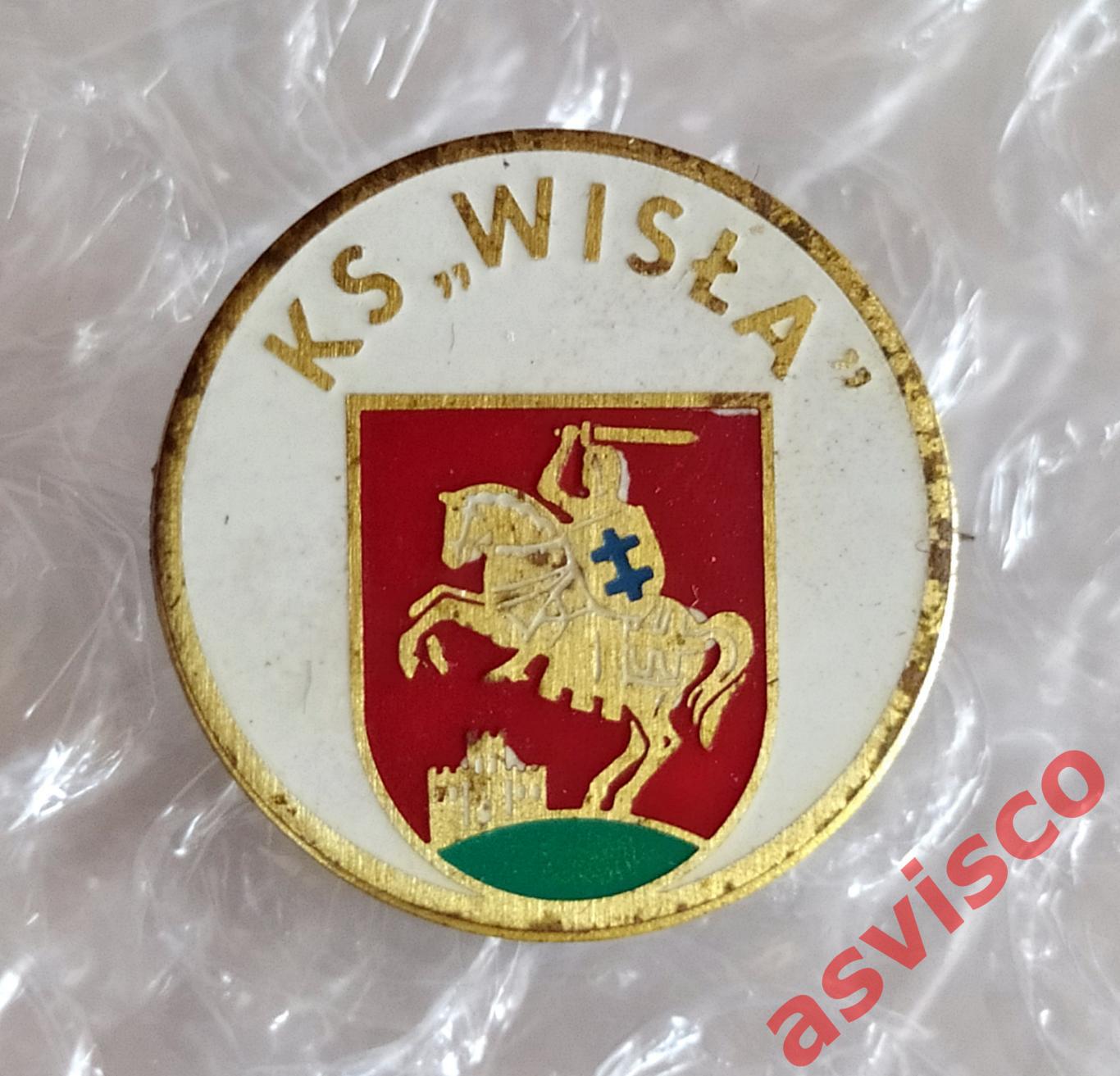 Значок Футбольный клуб KS WISLA PULAWY / СК ВИСЛА из Пулавы / Польша.