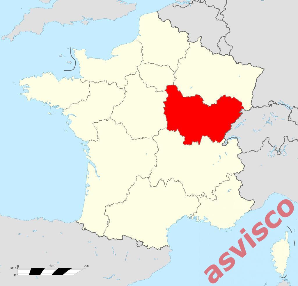 Значок Регион Франш-Конте из Франции. 7