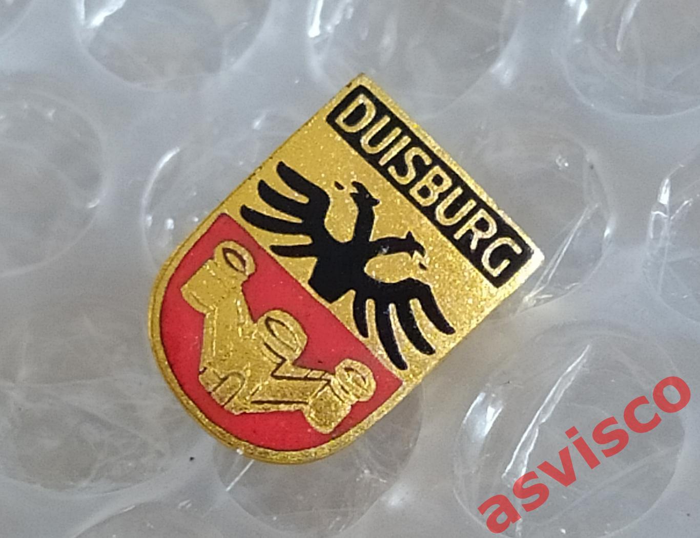 Значок Герб города Дуйсбург из Германии. 4