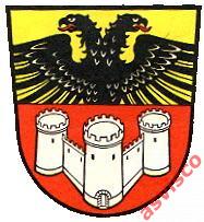 Значок Герб города Дуйсбург из Германии. 6