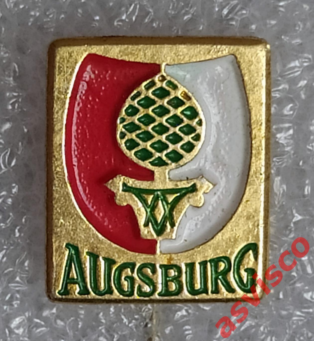 Значок Герб города Аугсбург из Германии.