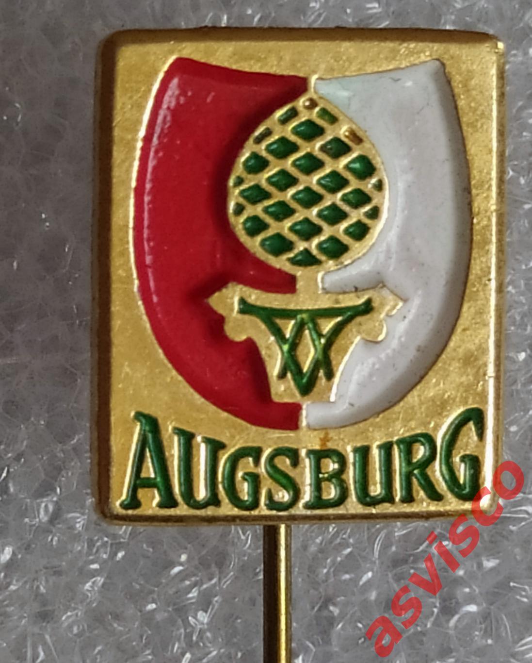 Значок Герб города Аугсбург из Германии. 2