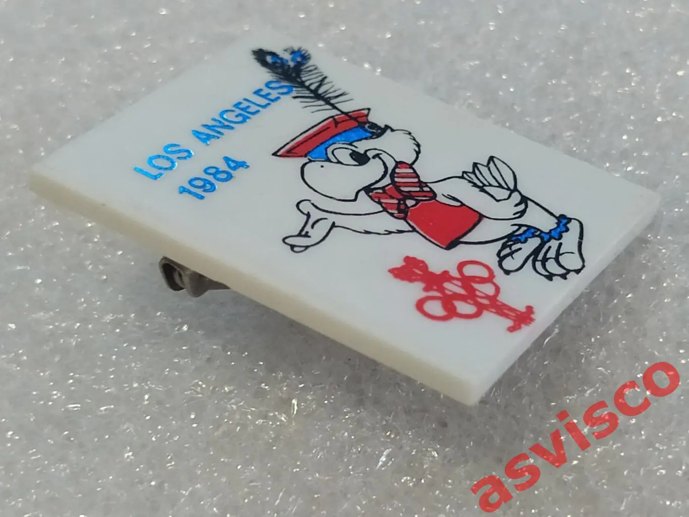 Значок НОК Польши на Летних Олимпийских играх в Лос-Анджелесе, США. 1984 год. 1