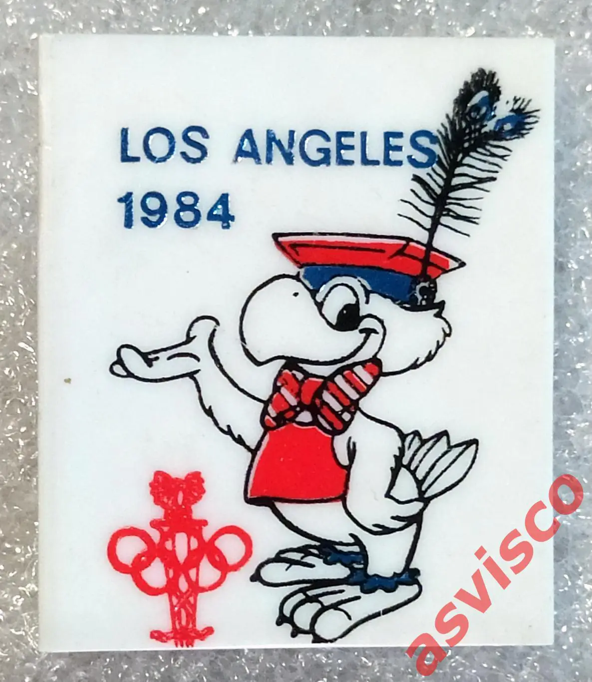 Значок НОК Польши на Летних Олимпийских играх в Лос-Анджелесе, США. 1984 год. 3