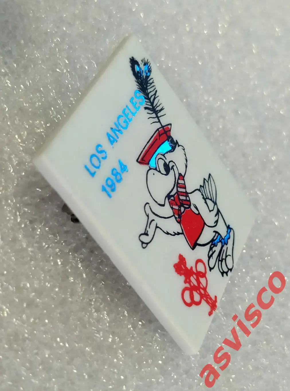 Значок НОК Польши на Летних Олимпийских играх в Лос-Анджелесе, США. 1984 год. 4