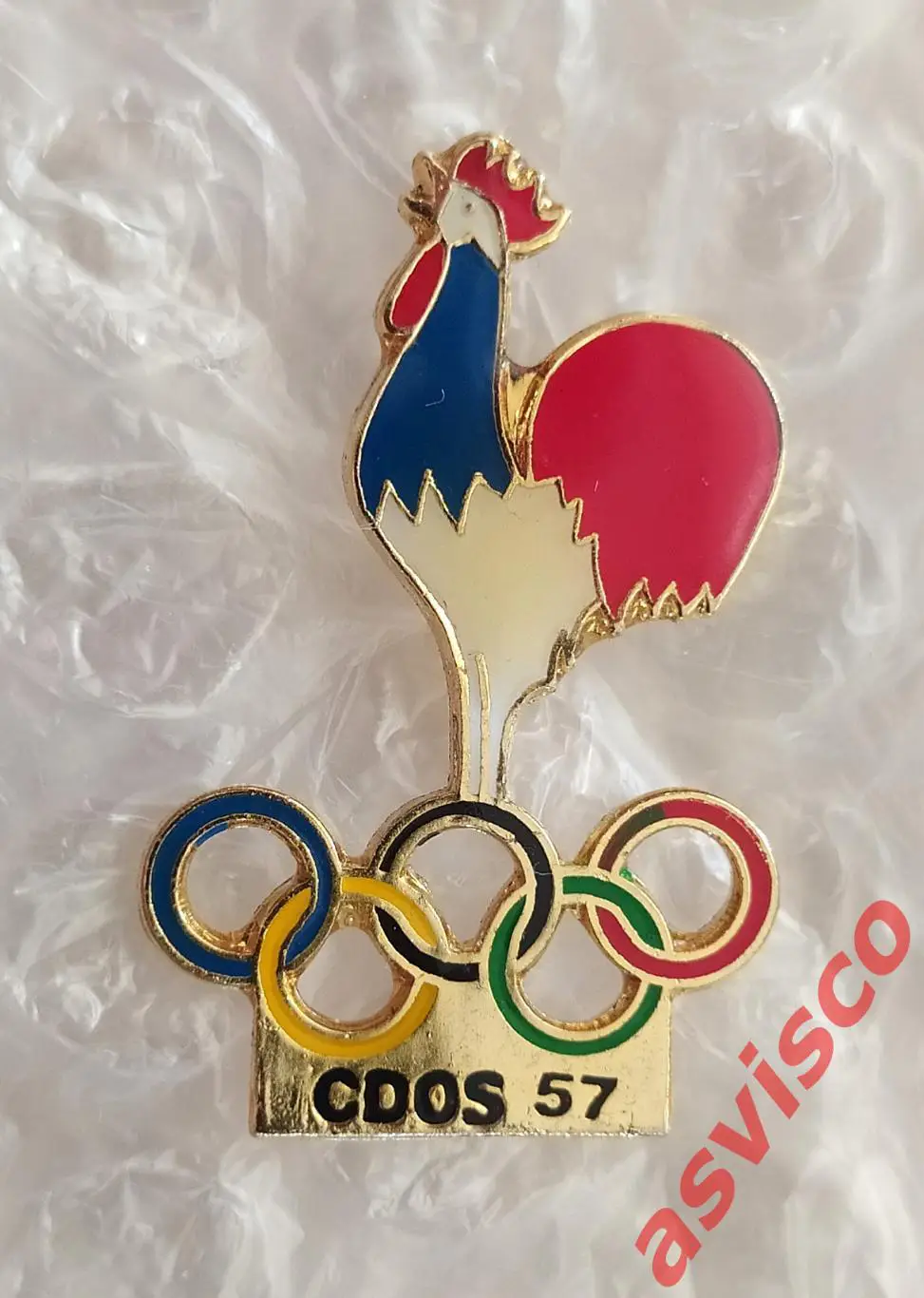 Значок Олимпийский и Спортивный Комитет Департамента, НОК Франции.