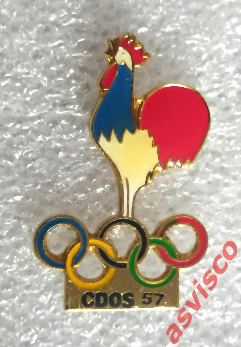 Значок Олимпийский и Спортивный Комитет Департамента, НОК Франции. 4