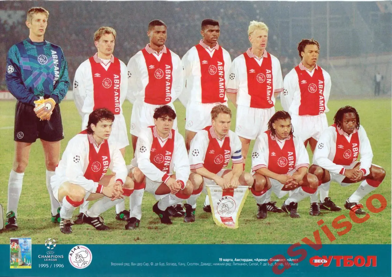 Футбол 90-х - Финалисты Лиги Чемпионов УЕФА. Сезон 1995 / 1996. 1