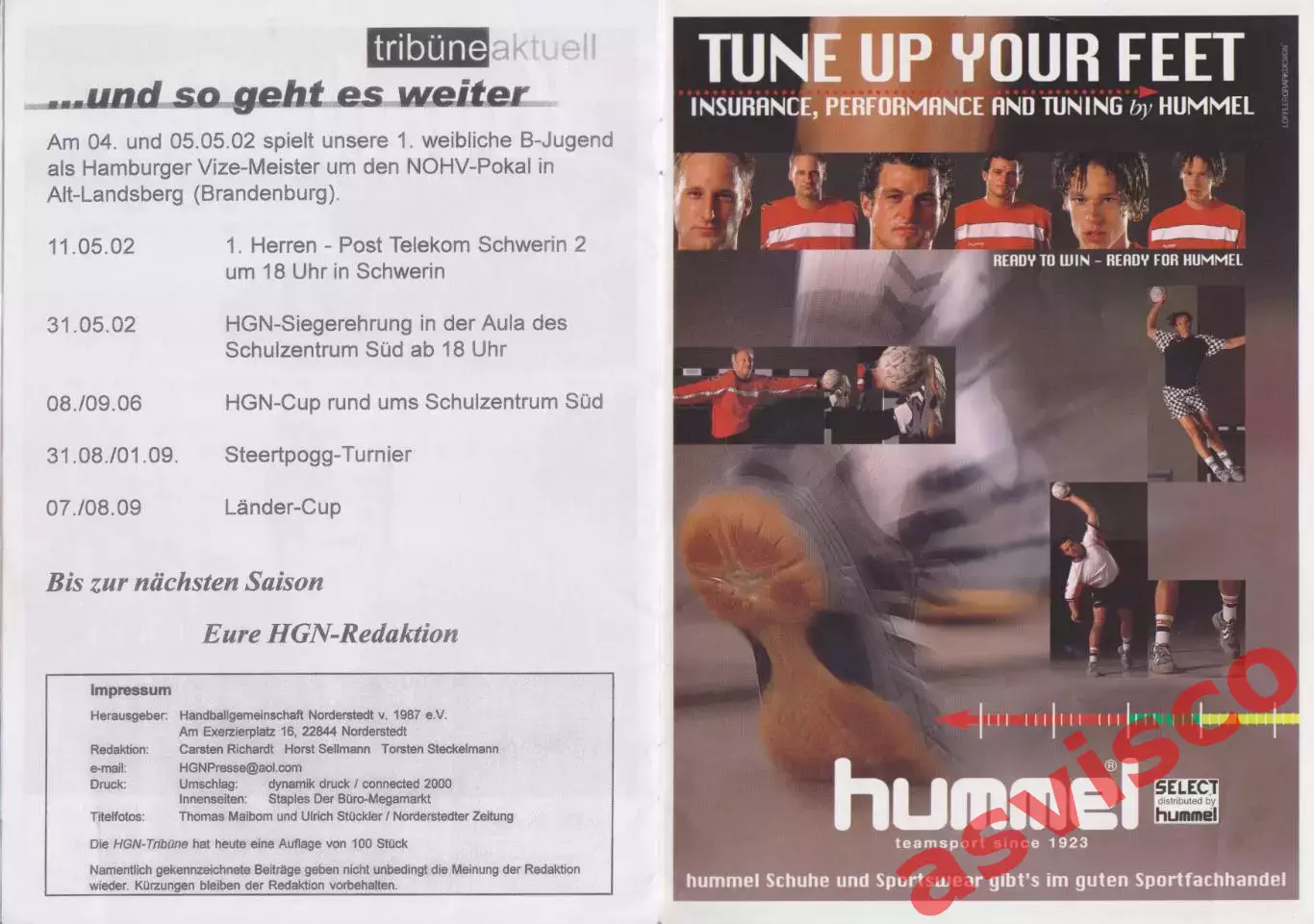 Гандбол. HG NORDERSTEDT - REINICKENDORFER FUCHSE. Германия, 2002 год 5