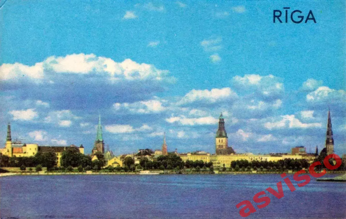 РИГА - городские достопримечательности. Набор открыток. 1977 год.