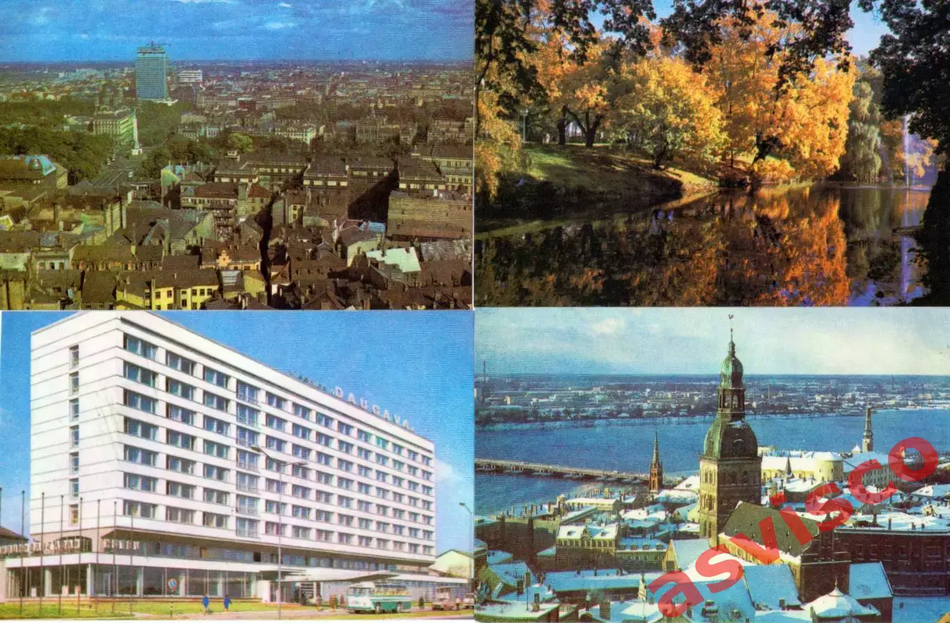 РИГА - городские достопримечательности. Набор открыток. 1977 год. 3