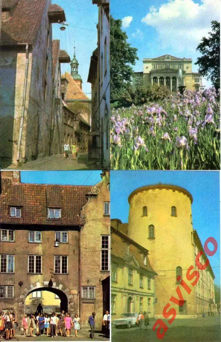 РИГА - городские достопримечательности. Набор открыток. 1977 год. 4