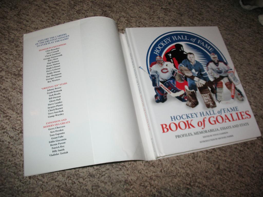 Hockey Hall of Fame. Book of Goalies. (NHL) 1