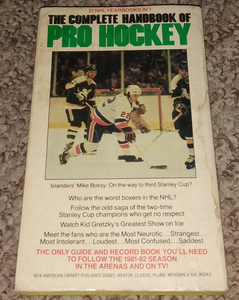 The Complete Handbook of Pro Hockey. 1982 Season. (NHL, НХЛ) 1