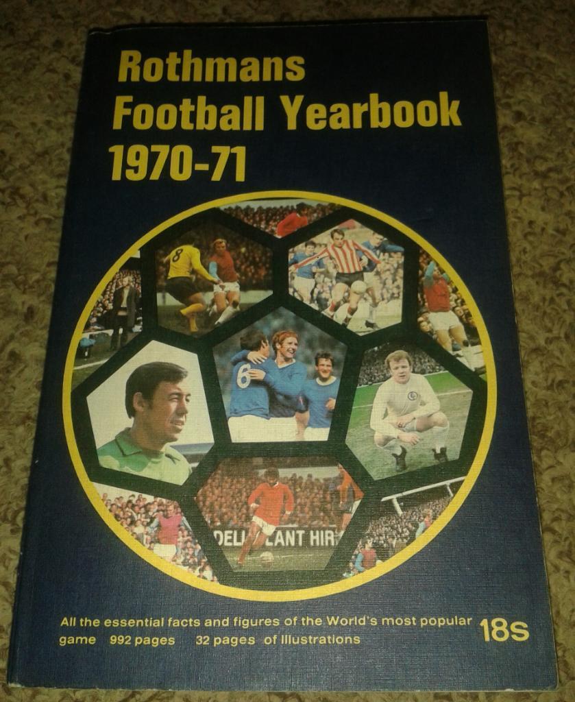 Rothmans Football Yearbook 1970-71.Первый выпуск.