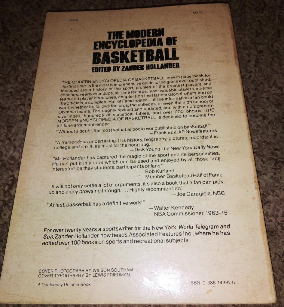 The Modern Encyclopedia of Basketball (NBA, ABA, NCAA, 1979) 7