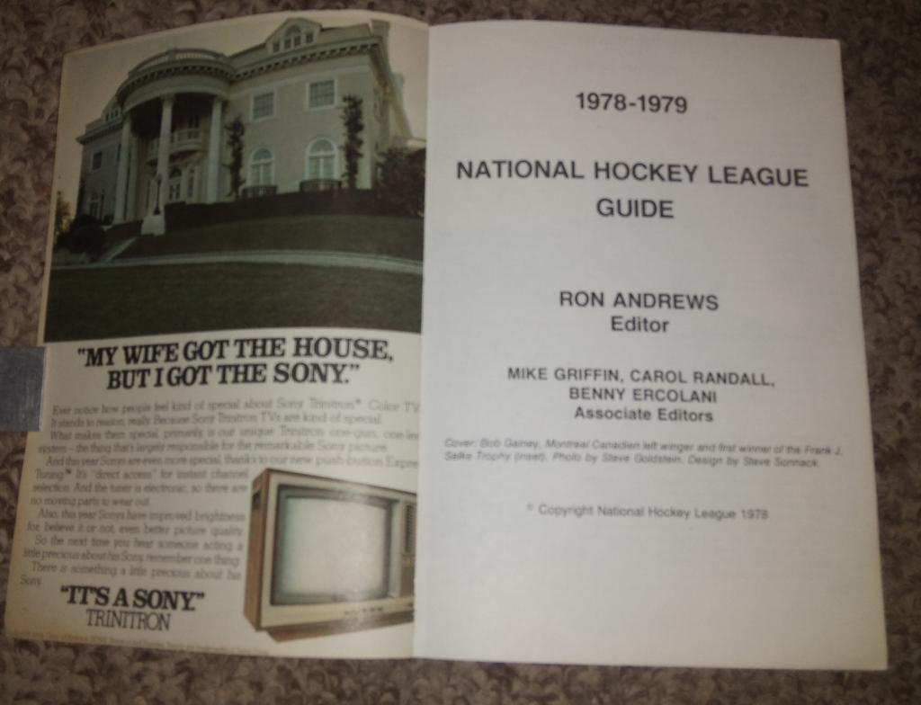 1978-79 National Hockey League Guide 1