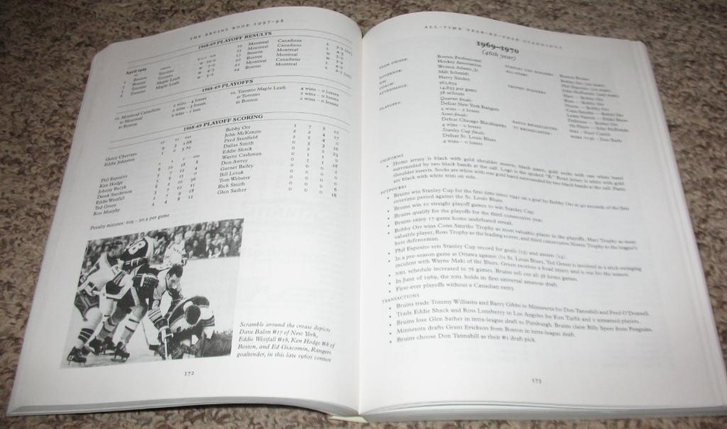 The Bruins Book.A Statistical and Photographic History of the Boston Bruins(NHL) 2