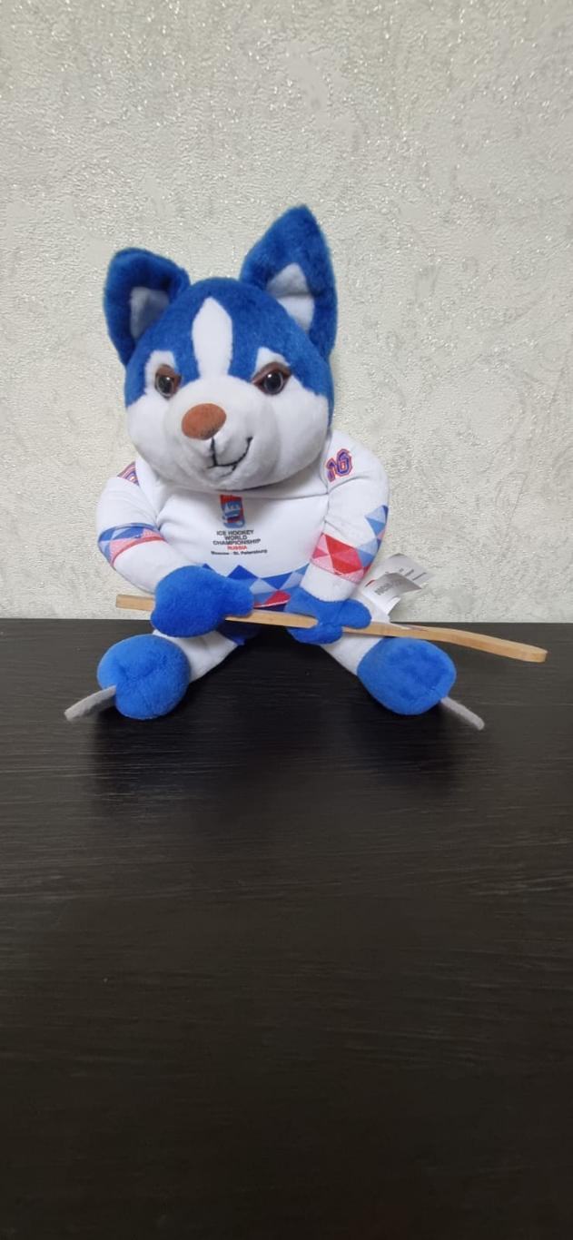 Мягкая игрушка талисман ЧМ по хоккею с шайбой 2016 года