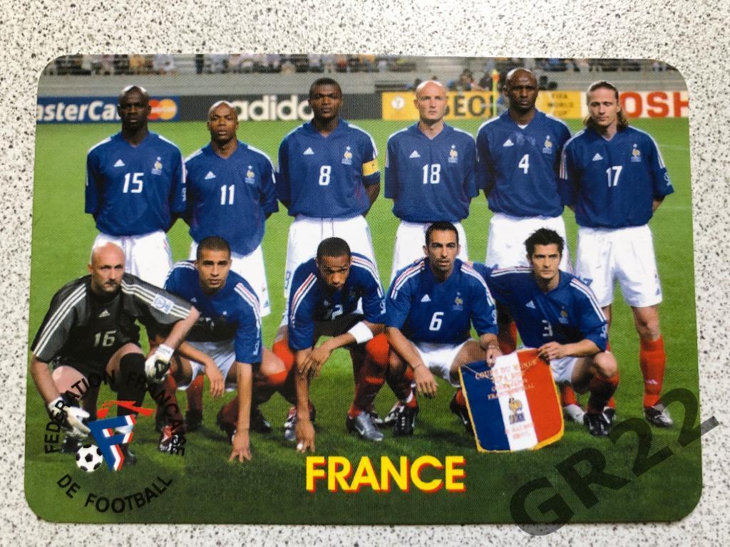 Календарик. Сборная Франции по футболу