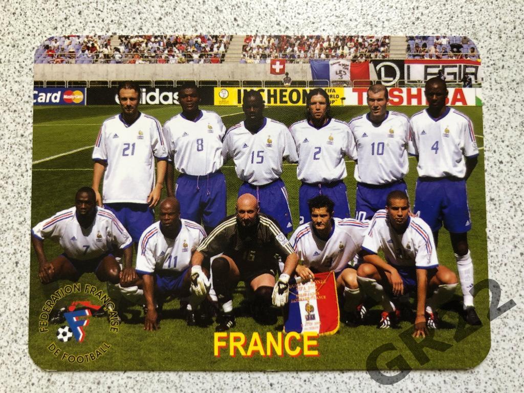Календарик. Сборная Франции по футболу
