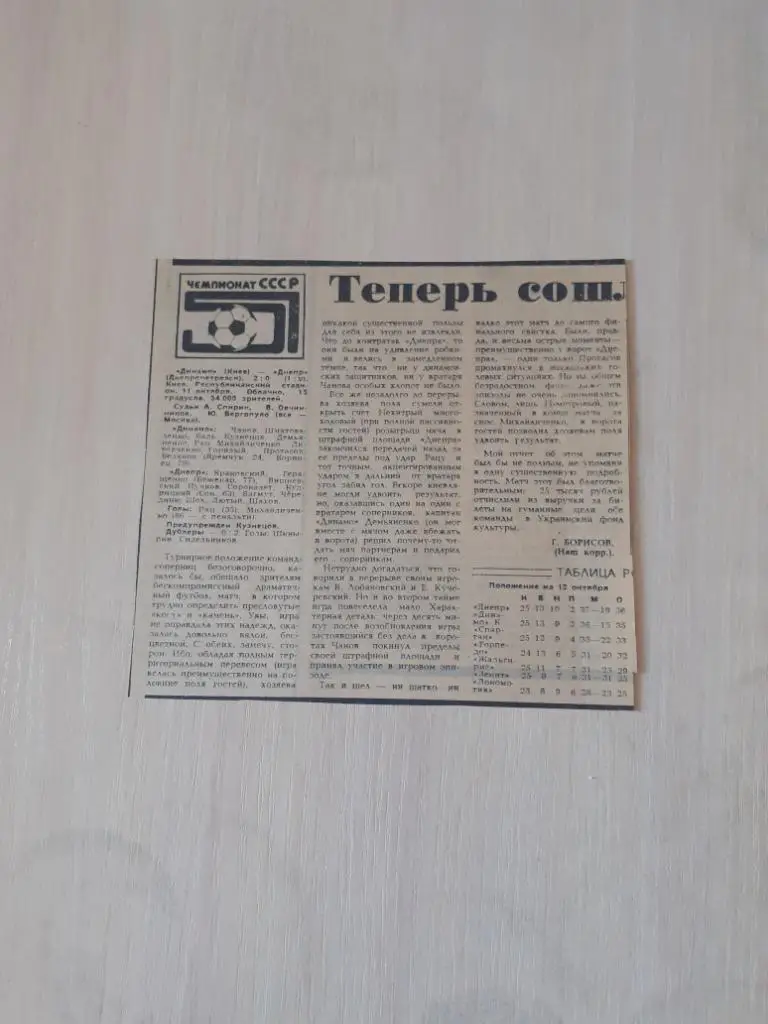 Динамо Киев-Днепр 1988