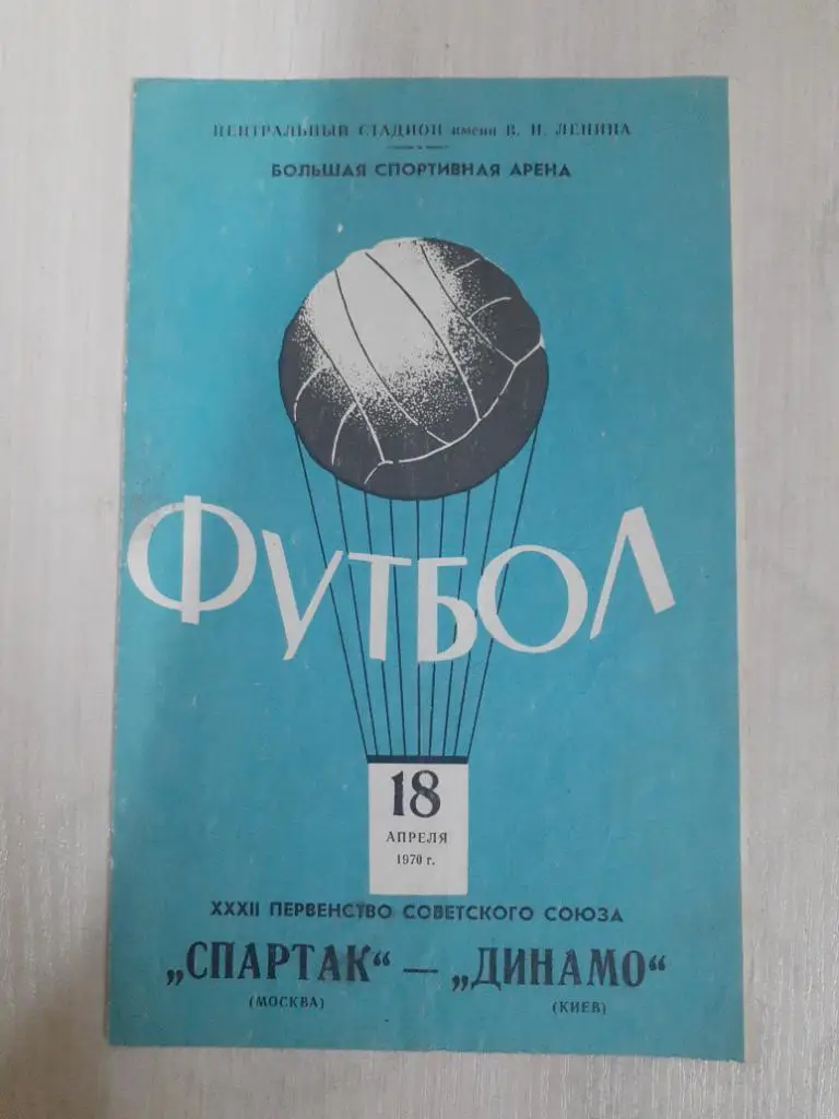 Спартак-Динамо Киев 18 апреля 1970