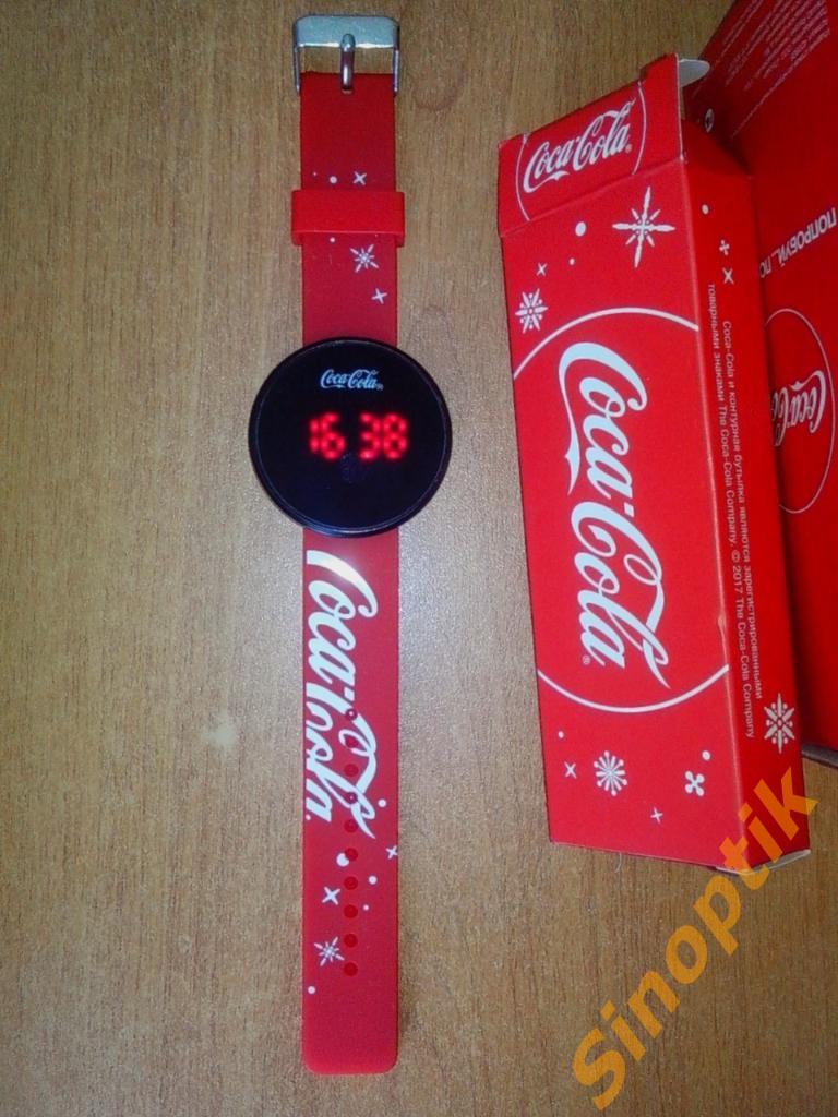 Часы Электронные Сенсорные Coca-Cola/Кока-Кола, красные, новые