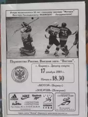 Мотор Барнаул - Энергия Кемерово 17.12.2003 высшая лига сезон 2003/2004